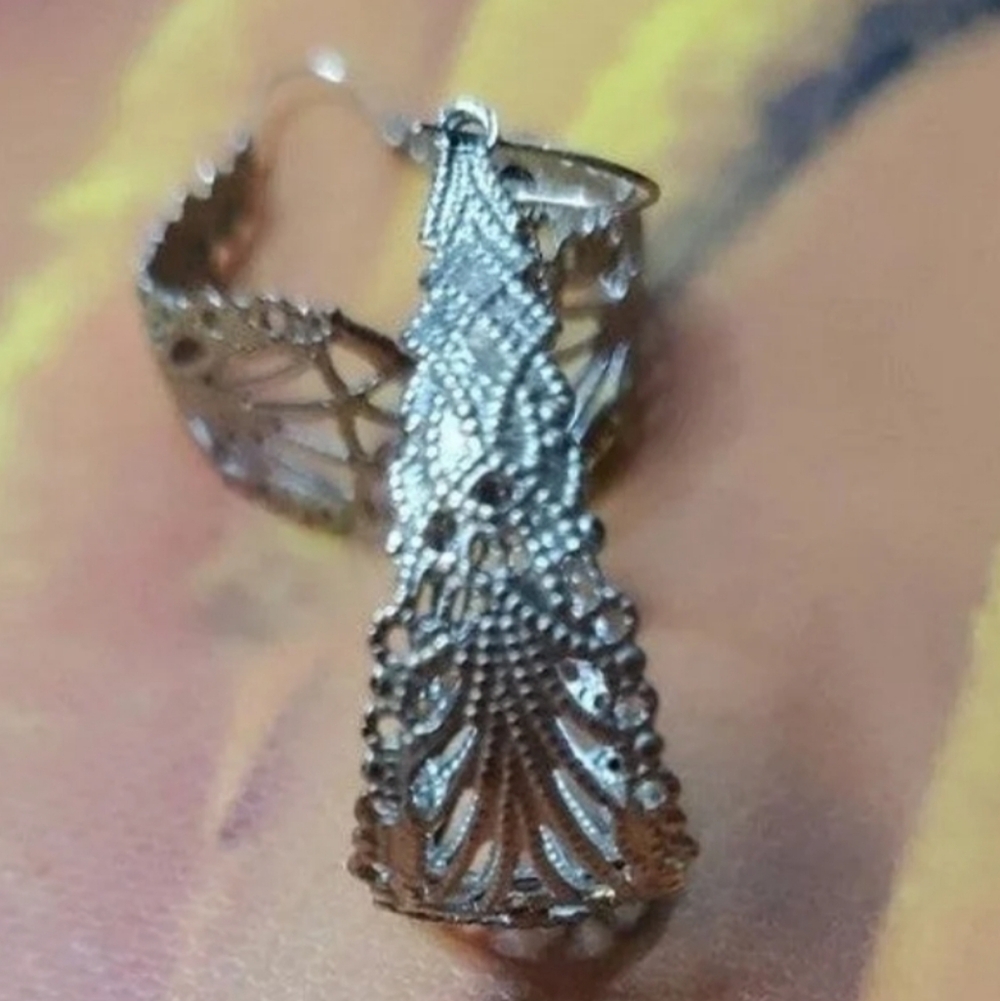 Vintage Filagree Hoop Earrings